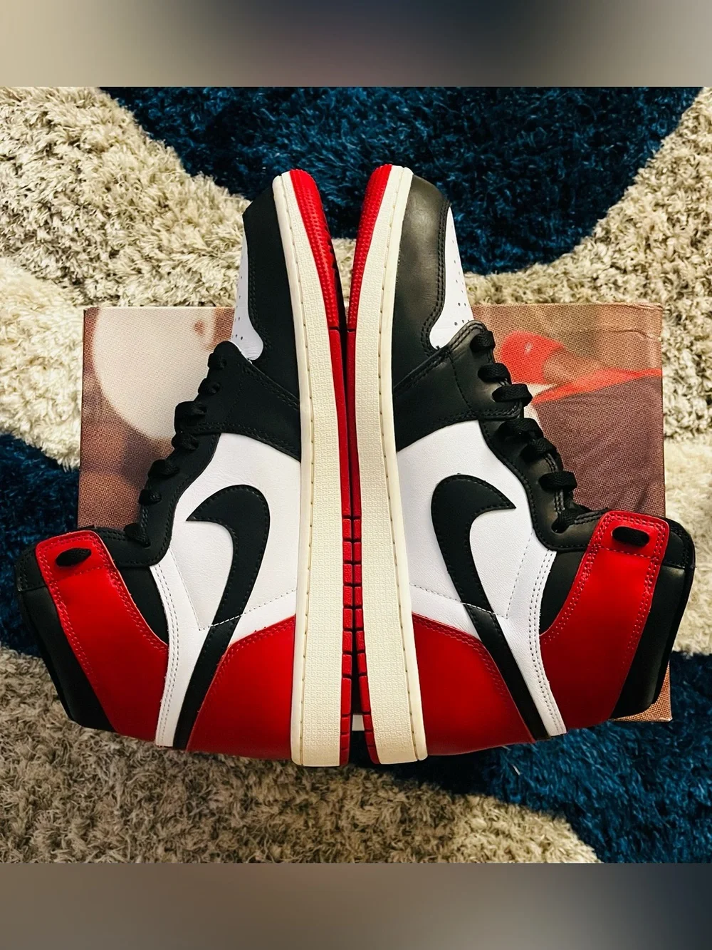 ✨Jordan 1 Retro High Remained ‘Black Toe’, Men’s Size 13 / Women’s 14.5✨